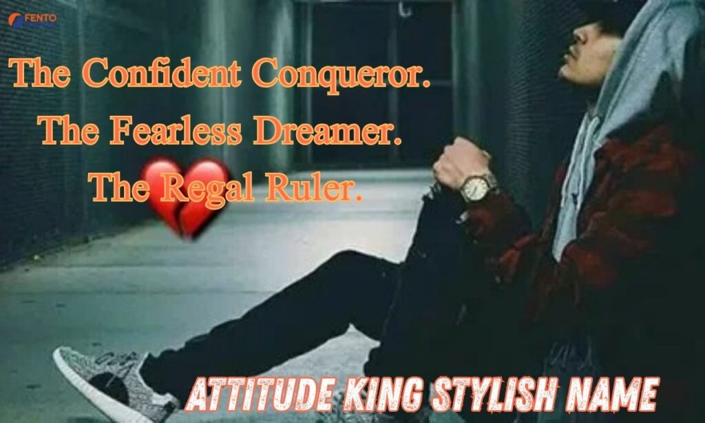 Attitude King Stylish Name