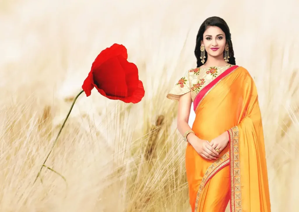 Bold Saree Captions For Facebook